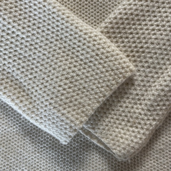 Tory Burch Cream Sweater with Gray Logo - Picture 4 of 8